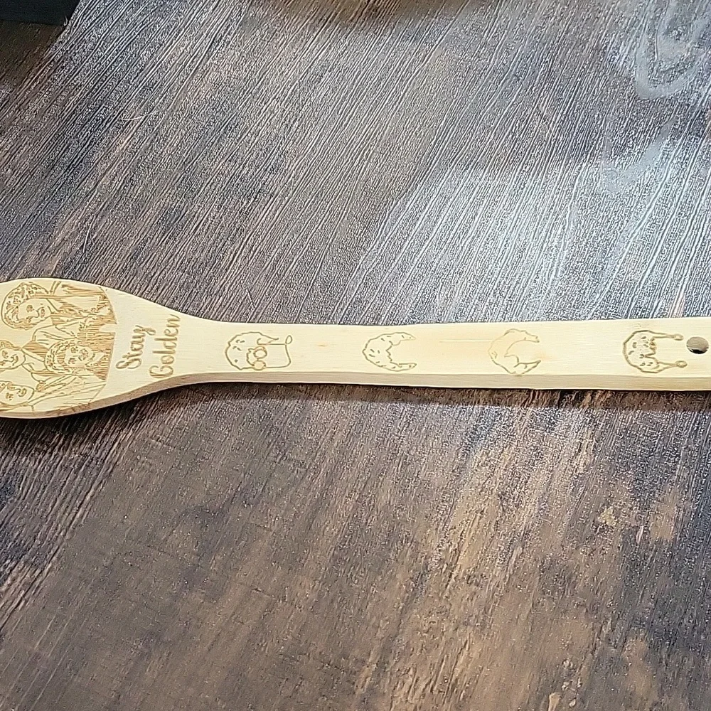 NIB GOLDEN GIRLS Wooden Kitchen Utensil Set Of 5 Spoons